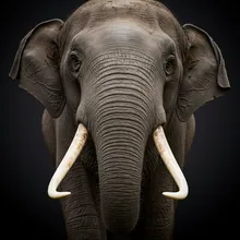 African Forest Elephant, Close up