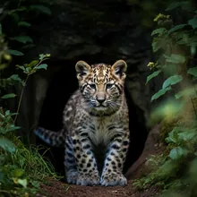 Amur Leopard, Young