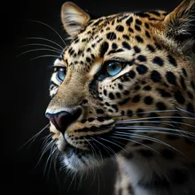 Arabian Leopard, Close up