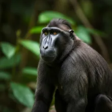 Black Crested Macaque, Male