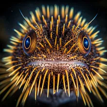 Bottlenose Wedgefish, Close up