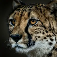 Cheetah, Close up