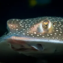 Common Cownose Ray, Close up