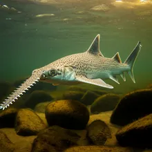 Critically Endangered Sawfish, Male