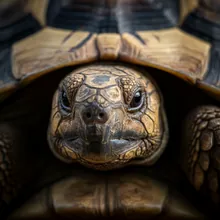 Egyptian Tortoise, Close up