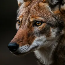 Ethiopian Wolf, Close up