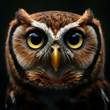 Forest Owlet, Close up