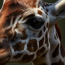 Giraffe, Close up