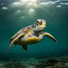 Green Sea Turtle, Young