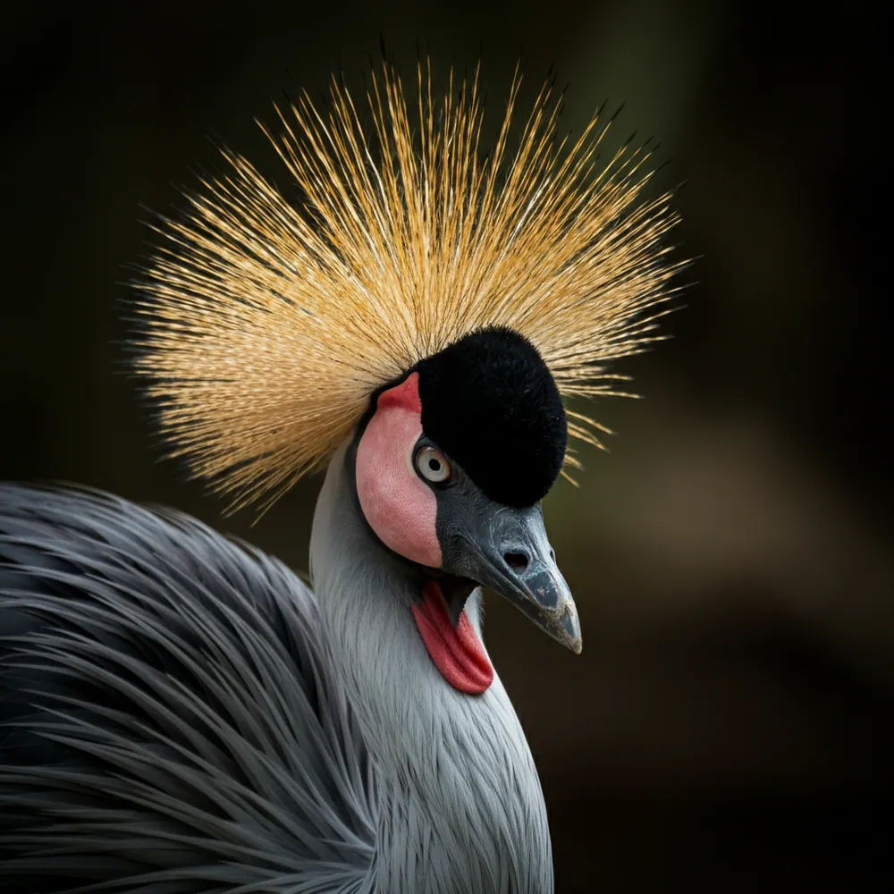Grey Crowned Crane