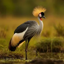 Grey Crowned Crane, Female