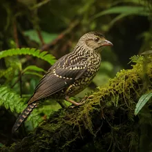 Grey-crowned Crocias, Female