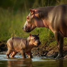 Hippopotamus, Young