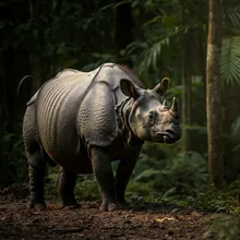 Javan Rhino, Male