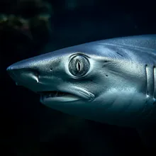 Longfin Mako Shark, Close up