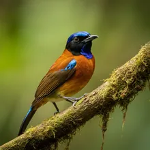 Mascarene Paradise Flycatcher, Male