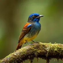 Mascarene Paradise Flycatcher, Young