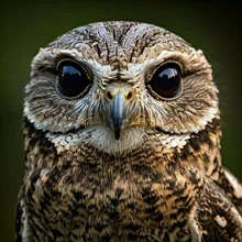 New Caledonian Owlet-nightjar, Close up