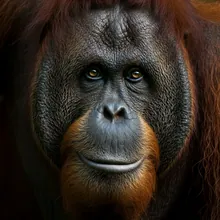 Orangutan, Close up