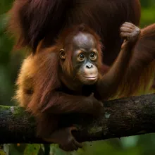 Orangutan, Young