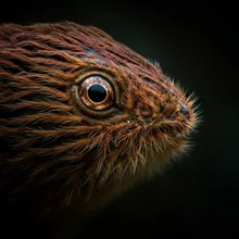 Palila, Close up