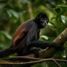 Peruvian Spider Monkey, Young