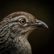 Recurve-billed Bushbird, Close up