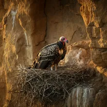 Red-headed Vulture, Young