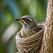 Regent Honeyeater, Young
