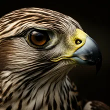 Saker Falcon, Close up