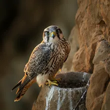 Saker Falcon, Young