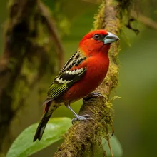 Sao Tome Grosbeak, Male