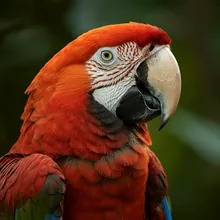 Scarlet Macaw, Female