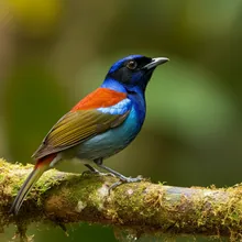 Seychelles Paradise Flycatcher, Male