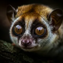 Slender Loris, Close up
