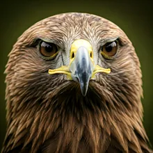 Steppe Eagle, Close up