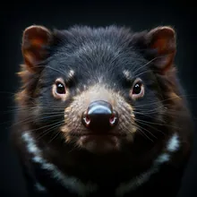 Tasmanian Devil, Close up