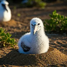 Waved Albatross, Young