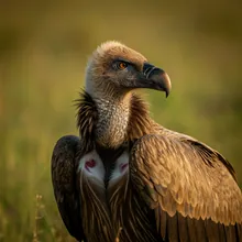 White-backed Vulture, Male