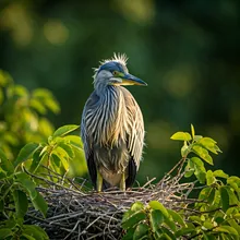 White-bellied Heron, Young