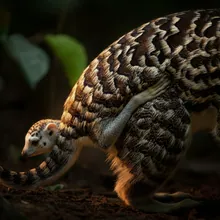 White-bellied Pangolin, Young