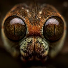 White-cheeked Spiderhunter, Close up