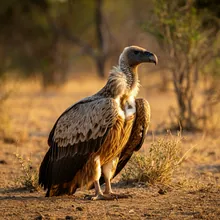 White-rumped Vulture, Young